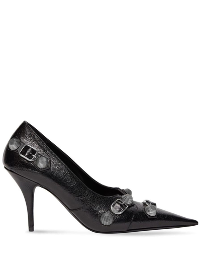 Balenciaga With Heel In Black / Silver
