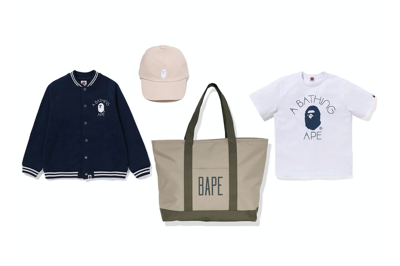 Pre-owned Bape Happy New Year Kids Bag (fw23) Ivory