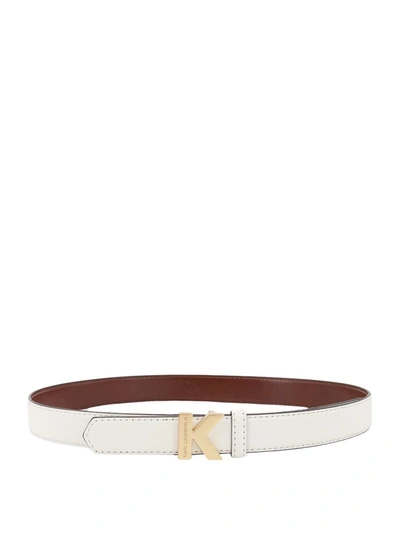 Karl Lagerfeld Belt In White