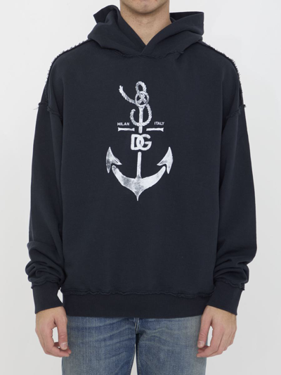 DOLCE & GABBANA MARINA PRINT HOODIE