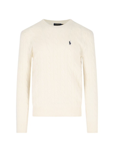 Polo Ralph Lauren Sweaters In Beige