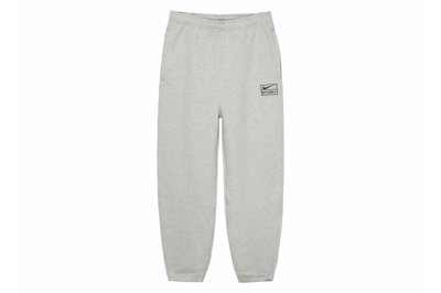 Pre-owned Nike X Stussy Nrg Br Fleece Sweatpants (asia Sizing Fw23) Grey Heather