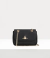 VIVIENNE WESTWOOD SAFFIANO SMALL PURSE WITH CHAIN
