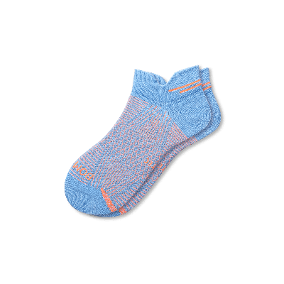 Bombas Lightweight Athletic Ankle Socks In Sail Blue