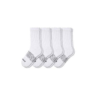 Bombas Solids Half Calf Sock 4-pack In White