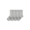 Bombas Solids Half Calf Sock 4-pack In Grey