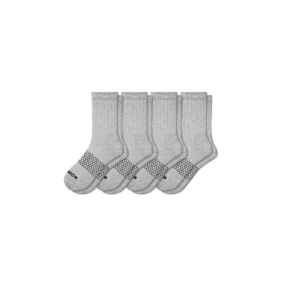 Bombas Solids Half Calf Sock 4-pack In Grey