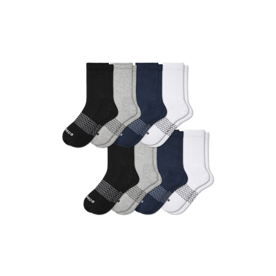 Bombas Solids Half Calf Sock 8-pack In Mixed