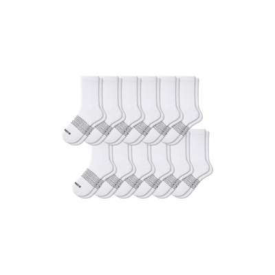 Bombas Half Calf Sock 12-pack In White