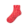 Bombas Hybrid Ribbed Quarter Socks In Heirloom Red