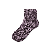 Bombas Hybrid Ribbed Quarter Socks In Steel Purple