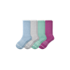 Bombas Merino Wool Blend Calf Sock 4-pack In Purple Blue Mix