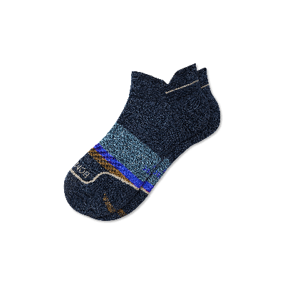 Bombas Running Ankle Socks In Midnight Navy