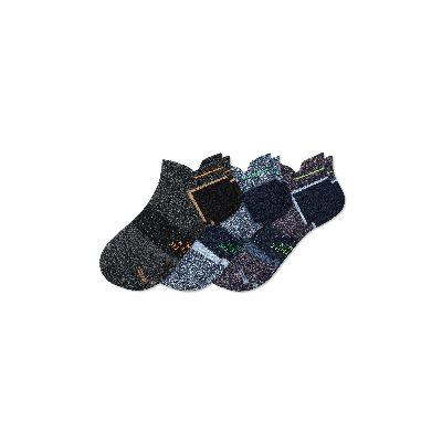 Bombas Running Ankle Sock 3-pack In Navy Moss Mix
