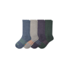 Bombas Marl Calf Sock 4-pack In Navy Meteor Mix