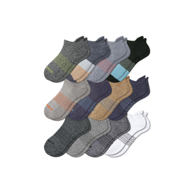 Bombas Ankle Sock 12-pack In Storm Marl Mixed