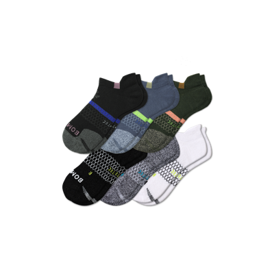Bombas All-purpose Performance Ankle Sock 6-pack In Storm Mix
