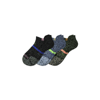 Bombas All-purpose Performance Ankle Sock 3-pack In Black Storm Mix