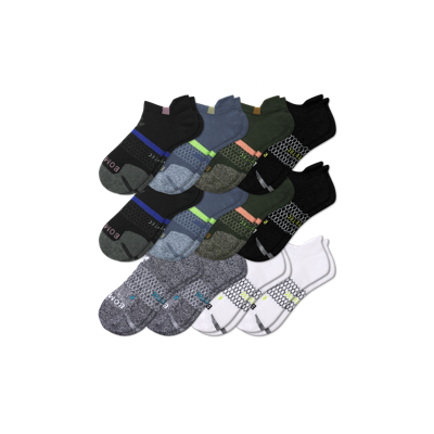 Bombas All-purpose Performance Ankle Sock 12-pack In Storm Mix
