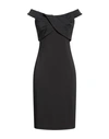 Blumarine Woman Mini Dress Black Size 10 Viscose, Polyamide, Elastane In Black