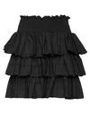 Nora Barth Woman Mini Skirt Black Size 10 Cotton