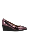A.testoni A. Testoni Woman Espadrilles Deep Purple Size 8 Soft Leather In Purple