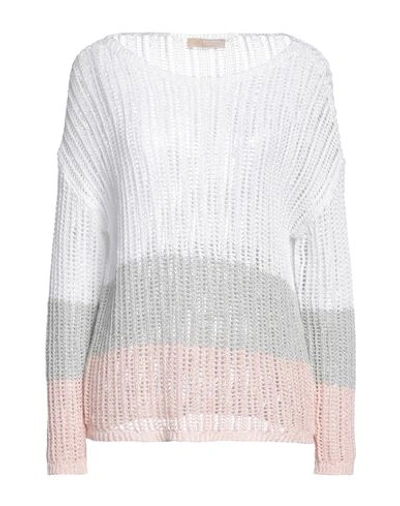 Dismero Woman Sweater White Size Xxl Cotton, Acrylic, Polyester