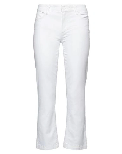 Paige Woman Jeans White Size 27 Cotton, Elastane