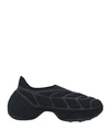 Givenchy Giv Tk-360 Plus Black Stretch-knit Sneakers In Black