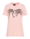 Emporio Armani Woman T-shirt Pink Size 14 Cotton, Elastane