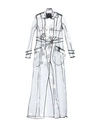 Philipp Plein Woman Overcoat Transparent Size Xl Polyurethane In Transparent