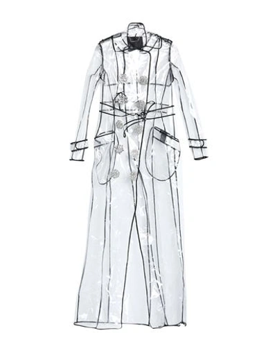 Philipp Plein Woman Overcoat Transparent Size Xl Polyurethane