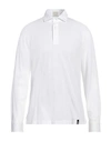 Drumohr Man Polo Shirt White Size Xxl Cotton