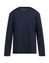 Roberto Collina Man T-shirt Navy Blue Size 42 Cotton