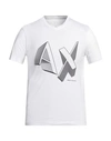 Armani Exchange Man T-shirt White Size Xxl Cotton