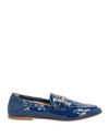 Tod's Woman Loafers Blue Size 7.5 Soft Leather