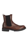 Fiorentini + Baker Fiorentini+baker Woman Ankle Boots Cocoa Size 10 Leather, Elastic Fibres In Brown