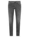 DOLCE & GABBANA DOLCE & GABBANA MAN JEANS GREY SIZE 42 COTTON, ELASTANE