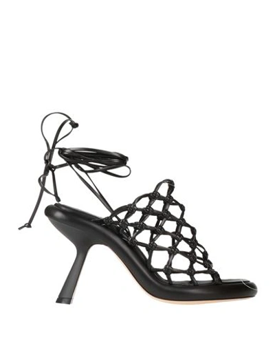 Vic Matie Vic Matiē Woman Sandals Black Size 8 Textile Fibers