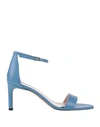 Hugo Boss Boss Woman Sandals Pastel Blue Size 10 Soft Leather