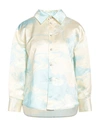 Jil Sander Woman Shirt Pastel Yellow Size 8 Viscose, Linen In Yellow