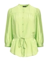 Van Laack Woman Shirt Light Green Size 10 Viscose