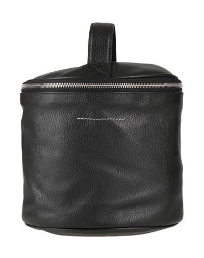 Mm6 Maison Margiela Woman Cross-body Bag Black Size - Bovine Leather, Cotton, Aluminum, Zinc, Copper In Black