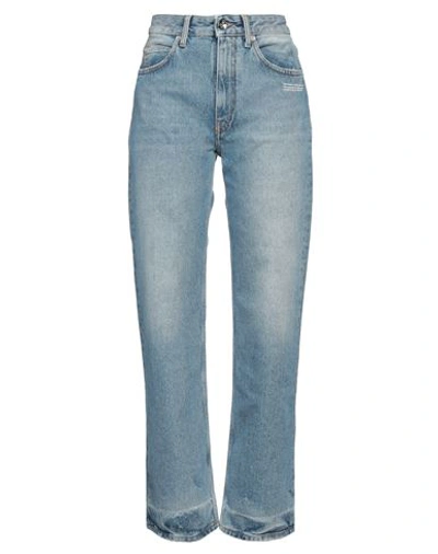 Off-white Woman Denim Pants Blue Size 30 Cotton