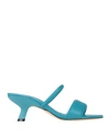 Vic Matie Vic Matiē Woman Sandals Deep Teal Size 7.5 Leather In Green