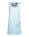 Clips Woman Midi Dress Light Blue Size 12 Polyester, Polyamide, Elastane