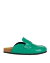 Jw Anderson Woman Mules & Clogs Green Size 9 Calfskin