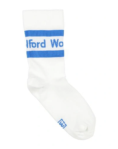 Wolford Woman Socks & Hosiery Bright Blue Size 10-11 Polyamide, Cotton, Polypropylene, Elastane