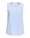 Peserico Silk-blend Tank In Blue