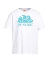 Sundek Man T-shirt Off White Size Xl Cotton